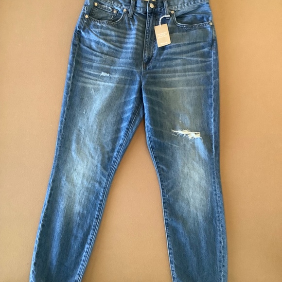 Madewell Rigid high waist slightly distressed jeans - Picture 4 of 16